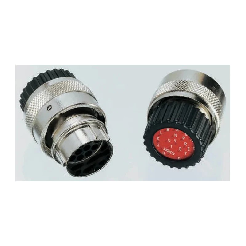 ITT Cannon Circular Connector Cable Standard Size 8 Contacts 250V 40A Plug Female IP67 Trident TNM6S12-0008S1L / 192993-0052