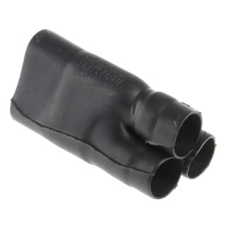 TE Connectivity Heat Shrink Boot Branching Fluid Resistant Elastomer Black 13.2 mm 462A011-25-0