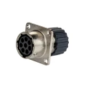 ITT Cannon Circular Connector 8 Contacts Panel Mount Socket Female IP67 Trident Neptune Metal TNM0S12-0008S1L / 192993-0032