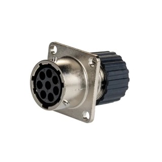 ITT Cannon Circular Connector 8 Contacts Panel Mount Socket Female IP67 Trident Neptune Metal TNM0S12-0008S1L / 192993-0032