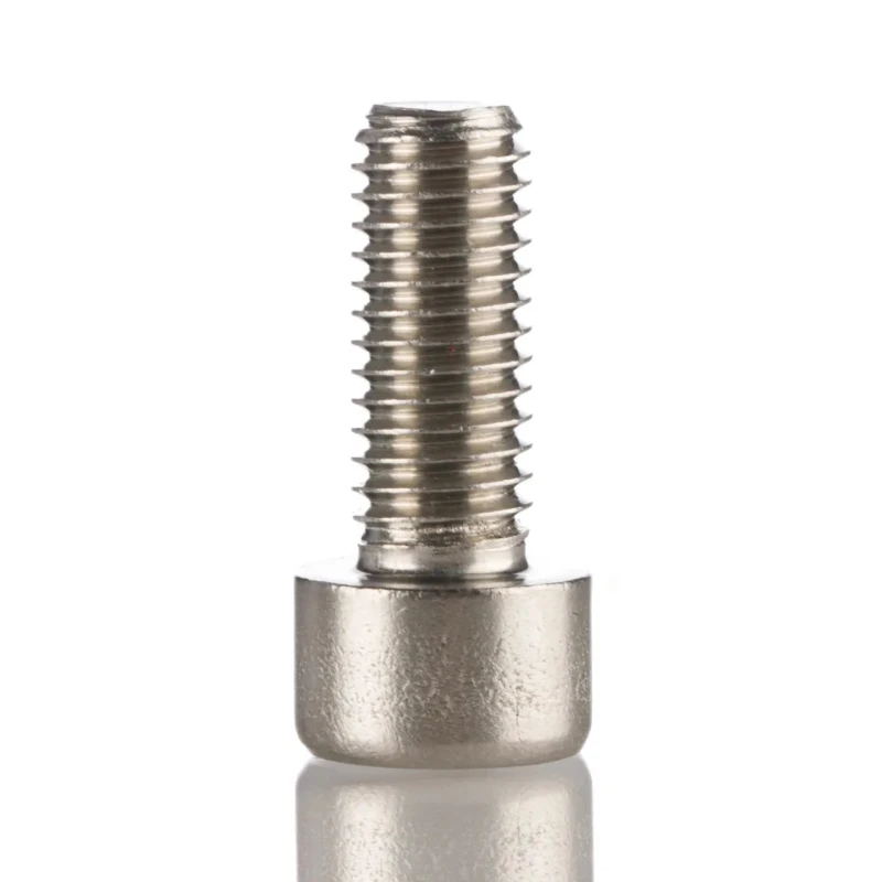 RS PRO Plain Stainless Steel Hex Socket Cap Screw M8 x 20 mm Hex Socket Drive DIN 912 281-158
