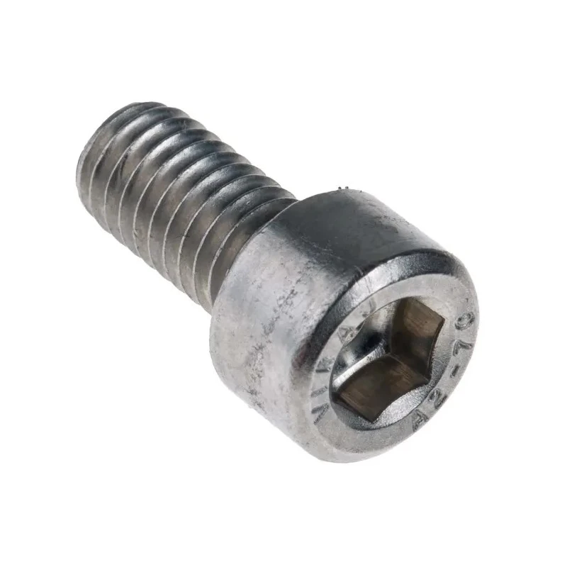 RS PRO Stainless Steel Hex Socket Cap Screw M6 x 12 mm, Plain Finish, DIN 912, Grade A 281-108