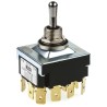 TE Connectivity Toggle Switch Panel Mount On-Off-On 4PDT Tab Terminal 30V dc 250V ac A4TP15W04