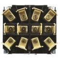 TE Connectivity Toggle Switch Panel Mount On-Off-On 4PDT Tab Terminal 30V dc 250V ac A4TP15W04