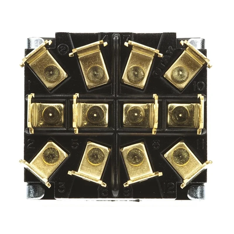 TE Connectivity Toggle Switch Panel Mount On-Off-On 4PDT Tab Terminal 30V dc 250V ac A4TP15W04