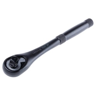 Stanley Proto 12.7 mm Ratchet with Ratchet Handle, Black Oxide Finish, 10.5in Overall 5449XLBL