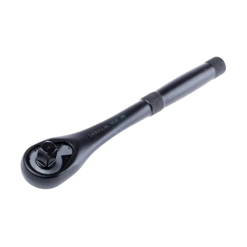 Stanley Proto 12.7 mm Ratchet with Ratchet Handle, Black Oxide Finish, 10.5in Overall 5449XLBL