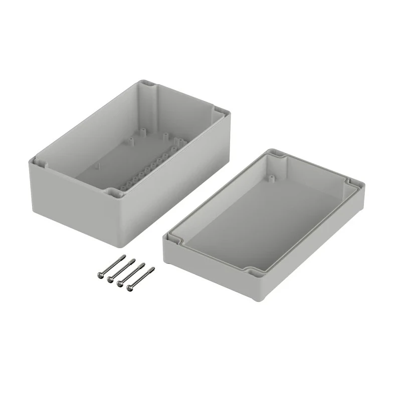 Bopla Flanged Euromas II Series ABS Enclosure Grey Lid, IP65, 92 mm x 200 mm x 120 mm 63237000 ET 237