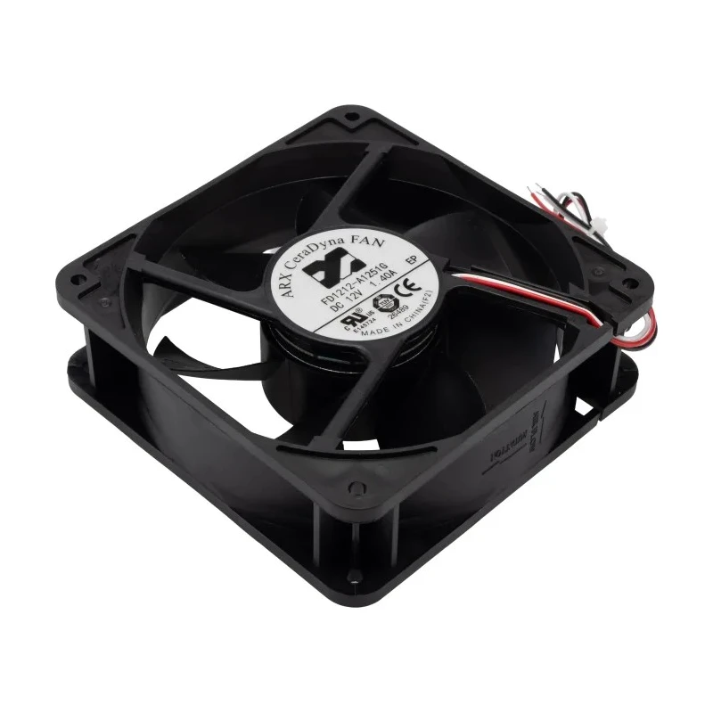 ARX CeraDyna Series Axial Fan 12V DC 14.4 W 1.2 A Max 291.6 m³/h IP20 120x120x38 mm 