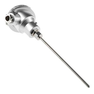RS PRO PT100 RTD Sensor Stainless Steel Probe 6 mm Dia, 200 mm Length, 4 Wire, Class B Accuracy, IP67 Rated PT100