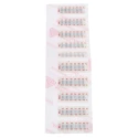 RS PRO Temperature Sensitive Label 44 °C to 62 °C 6 Levels 10 Labels Horizontal Non-Reversible 32mm x 12mm 285-920