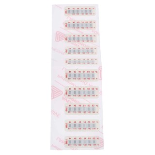 RS PRO Temperature Sensitive Label 44 °C to 62 °C 6 Levels 10 Labels Horizontal Non-Reversible 32mm x 12mm 285-920