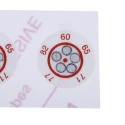 RS PRO Temperature Sensitive Label 60°C to 82°C 5 Levels Circular Non-Reversible 14mm Diameter 10 Labels Per Pack 285-970