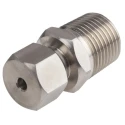 RS PRO Stainless Steel Compression Fitting for Thermocouple or PRT Probe, BSPT Tapered Thread, RoHS Compliant 286-787