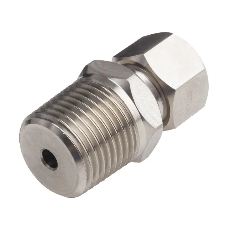 RS PRO Stainless Steel Compression Fitting for Thermocouple or PRT Probe, BSPT Tapered Thread, RoHS Compliant 286-787
