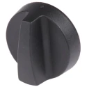 RS PRO Black Thermoplastic 1-Arm Clamping Knob 40 mm Diameter Unthreaded Hole 267-0875