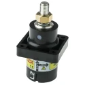 ITT Cannon Veam Powerlock IP67 Black Panel Mount 1P Straight Industrial Power Connector 400A 1kV NPS-2-BK-T4