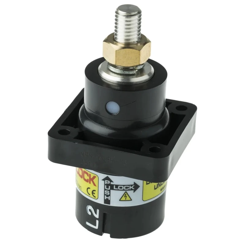 ITT Cannon Veam Powerlock IP67 Black Panel Mount 1P Straight Industrial Power Connector 400A 1kV NPS-2-BK-T4
