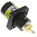 ITT Cannon Veam Powerlock IP67 Black Panel Mount 1P Straight Industrial Power Connector 400A 1kV NPS-2-BK-T4