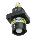 ITT Cannon Veam Powerlock IP67 Black Panel Mount 1P Straight Industrial Power Connector 400A 1kV NPS-2-BK-T4