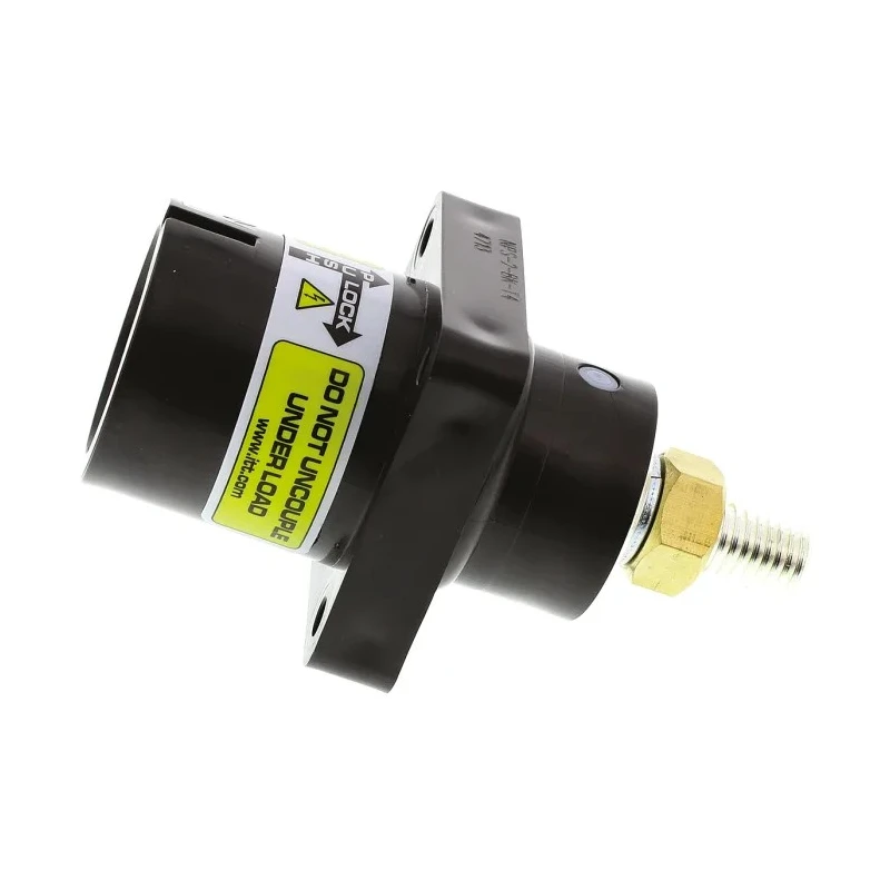 ITT Cannon Veam Powerlock IP67 Black Panel Mount 1P Straight Industrial Power Connector 400A 1kV NPS-2-BK-T4