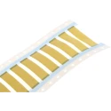 TE Connectivity Yellow White Print Heat Shrink Labels, 50 mm Width, 50 mm Length TMS-SCE-1/4-2.0-4