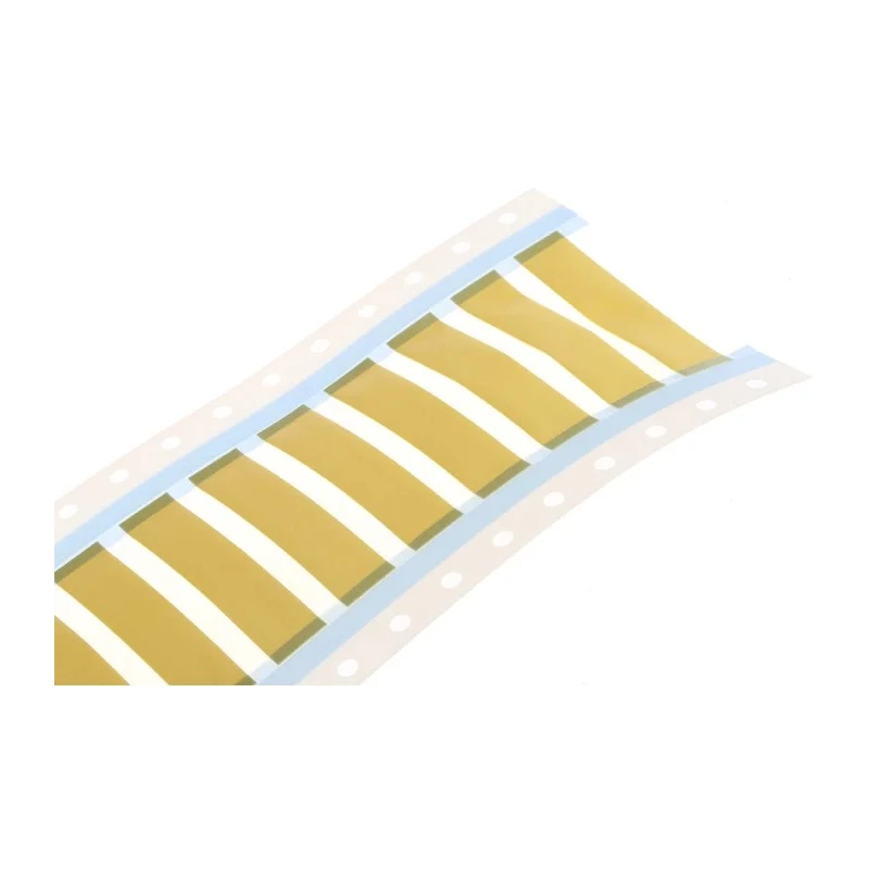 TE Connectivity Yellow White Print Heat Shrink Labels, 50 mm Width, 50 mm Length TMS-SCE-1/4-2.0-4