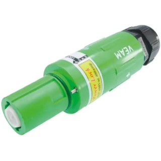 ITT Cannon Industrial Power Connector 1 Pole 400A 1kV IP65 IP67 Green Cable Mount Veam Powerlock NLDFT-E-GN-L-S120-M40A