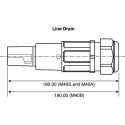ITT Cannon Industrial Power Connector 1 Pole 400A 1kV IP65 IP67 Green Cable Mount Veam Powerlock NLDFT-E-GN-L-S120-M40A