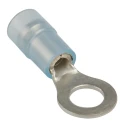 RS PRO Insulated Ring Terminal, M5 Stud, Size 16 AWG to 14 AWG, Nylon Insulation, Copper Tin Plated 267-3745