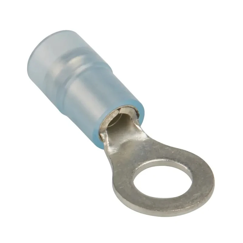 RS PRO Insulated Ring Terminal, M5 Stud, Size 16 AWG to 14 AWG, Nylon Insulation, Copper Tin Plated 267-3745