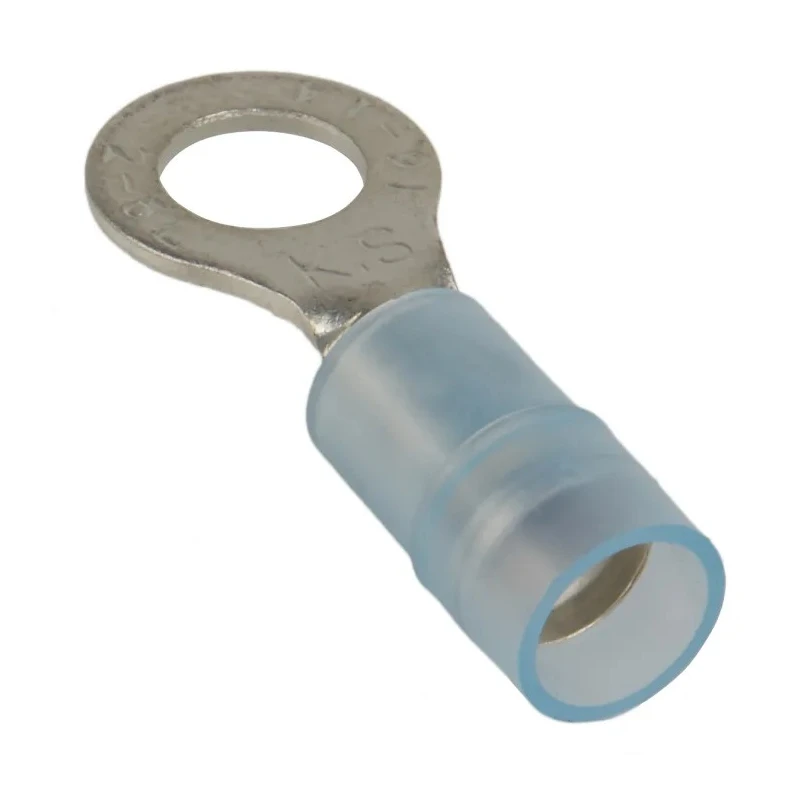 RS PRO Insulated Ring Terminal, M5 Stud, Size 16 AWG to 14 AWG, Nylon Insulation, Copper Tin Plated 267-3745