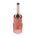 RS PRO Insulated Tin Crimp Pin Connector 22 AWG to 16 AWG, 1.9 mm Pin Diameter, 9 mm Pin Length, Red 267-4091