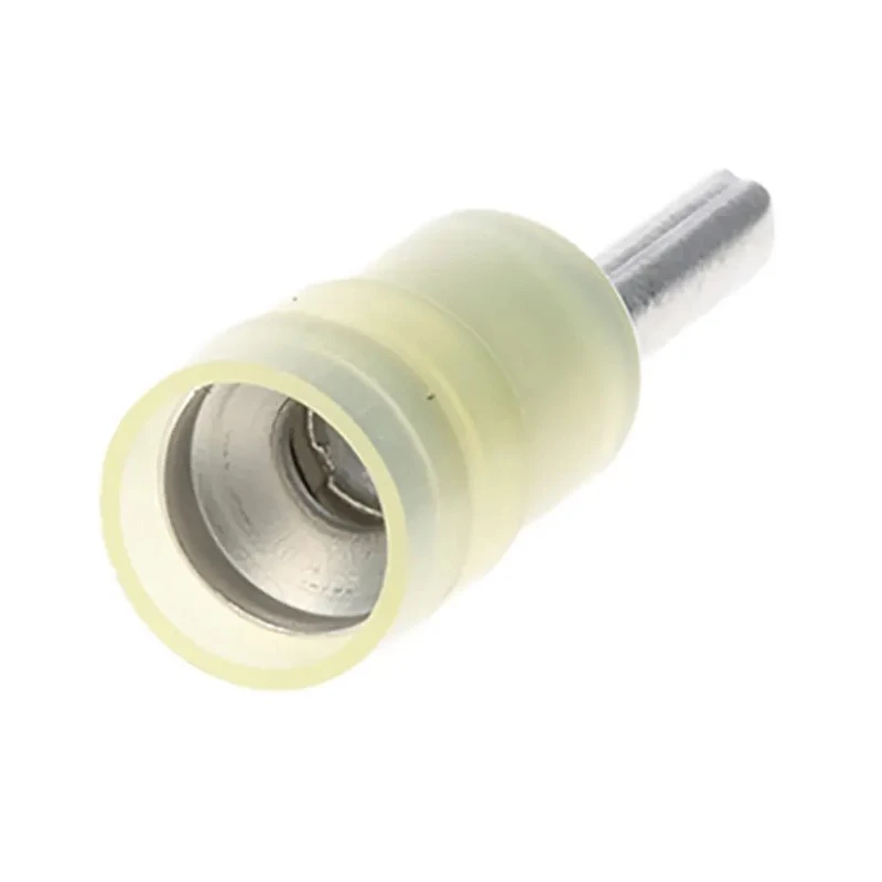 RS PRO Insulated Crimp Pin Connector, Yellow, 12 AWG to 10 AWG, 2.8 mm Pin Diameter, 14 mm Pin Length 267-4120