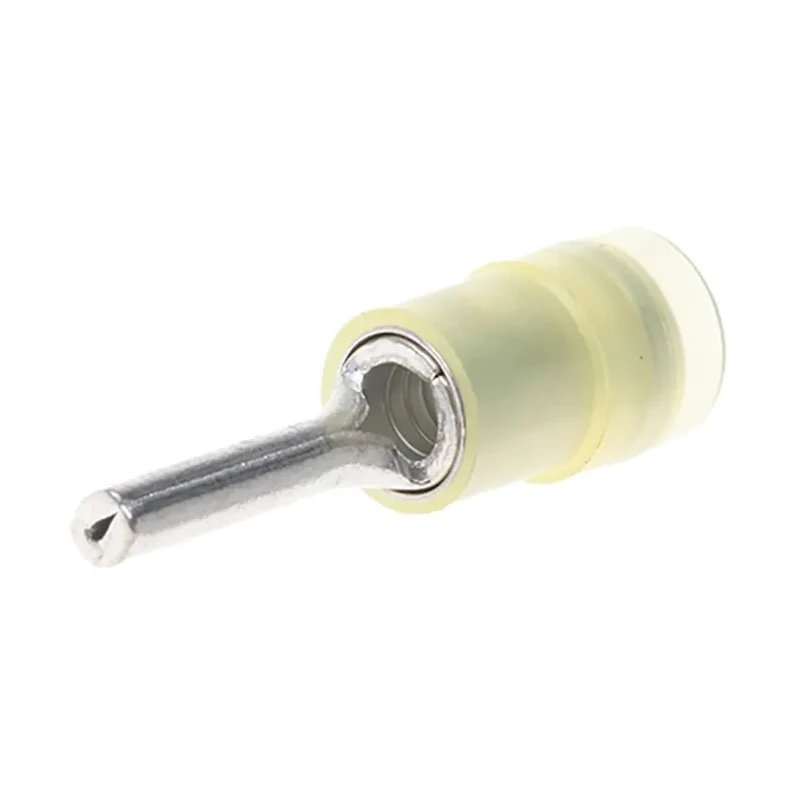 RS PRO Insulated Crimp Pin Connector, Yellow, 12 AWG to 10 AWG, 2.8 mm Pin Diameter, 14 mm Pin Length 267-4120