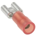 RS PRO Red Insulated Female Spade Connector Crimp 6.35 x 0.8 mm Tab Size 22 AWG to 16 AWG 267-4136