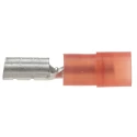 RS PRO Red Insulated Female Spade Connector Crimp 6.35 x 0.8 mm Tab Size 22 AWG to 16 AWG 267-4136