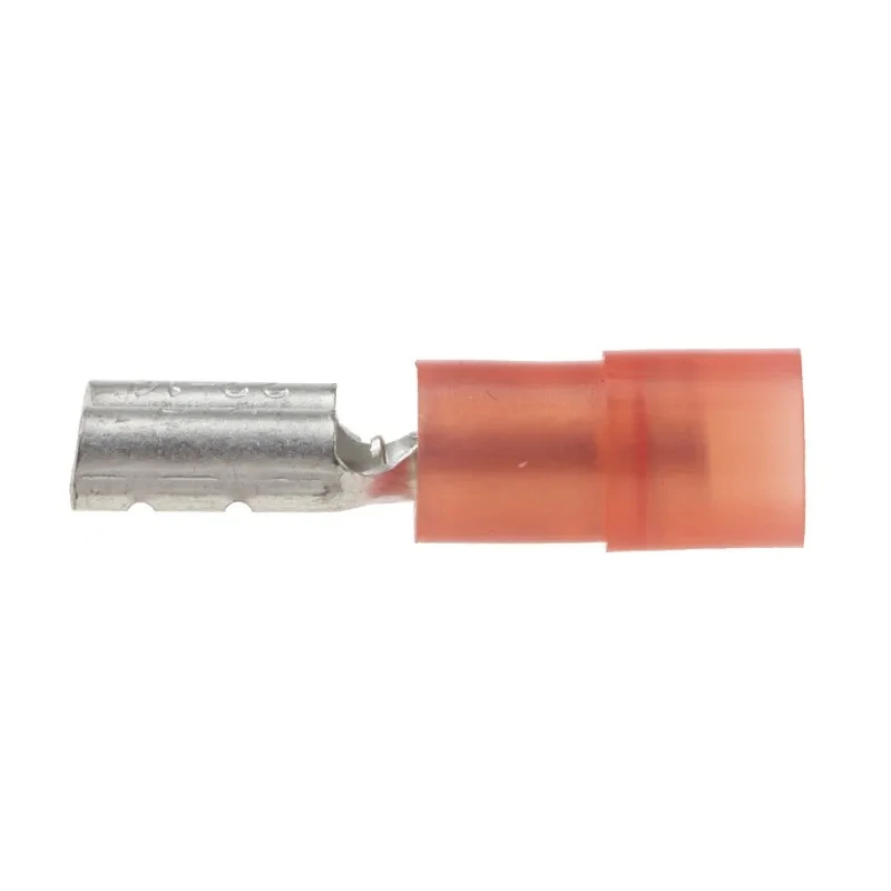 RS PRO Red Insulated Female Spade Connector Crimp 6.35 x 0.8 mm Tab Size 22 AWG to 16 AWG 267-4136