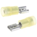 RS PRO Yellow Insulated Female Spade Connector, Crimp, 6.35 x 0.8 mm Tab Size, 12 AWG to 10 AWG 267-4158