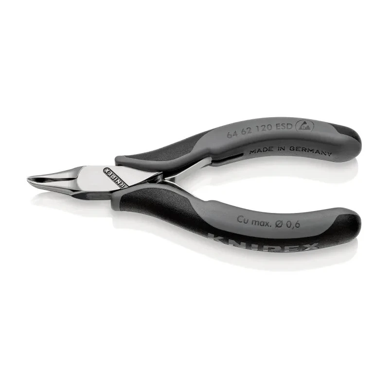 Knipex Small Bevel ESD Safe Oblique Cutter 11mm Jaw Width 120mm Length 64 62 120 ESD