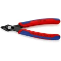 Knipex Super Knips® Electronic Short Bevel Side Cutter with Bi-Metal Handles, Steel Jaw, 125mm 78 81 125