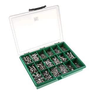 RS PRO Stainless Steel Slot Drive Machine Screw/Bolt Kit 3168 Piece 6mm-25mm Length 281-978