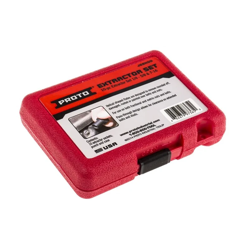 Stanley Proto 10 Piece Plastic Steel Screw Extractor Set 69X00