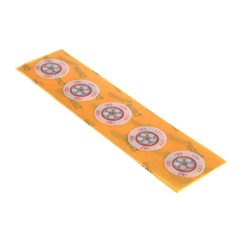 RS PRO Temperature Sensitive Label 171 °C to 193 °C 5 Levels 14mm Diameter 10 Labels 286-018