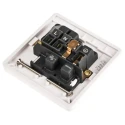 MK Electric 5A White 1 Gang Plug Socket Logic Plus Indoor European Round Shuttered 2P+E UK K2891 WHI