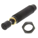 ACE Shock Absorber, M10 x 1 Thread Size, 43 mm Body Length, 57.6 mm Overall Length, 6 mm Stroke Length, MC25EUML