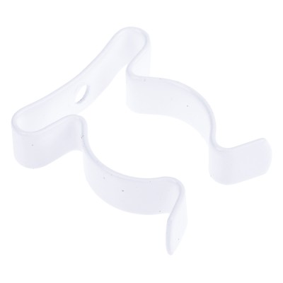 RS PRO Nylon Stainless Steel Spring Clip 19.05 mm Clip to Suit Diameter 7.94 mm Overall Height 3.6 mm Fixing Hole 289-584