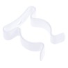 RS PRO Nylon Stainless Steel Spring Clip 19.05 mm Clip to Suit Diameter 7.94 mm Overall Height 3.6 mm Fixing Hole 289-584