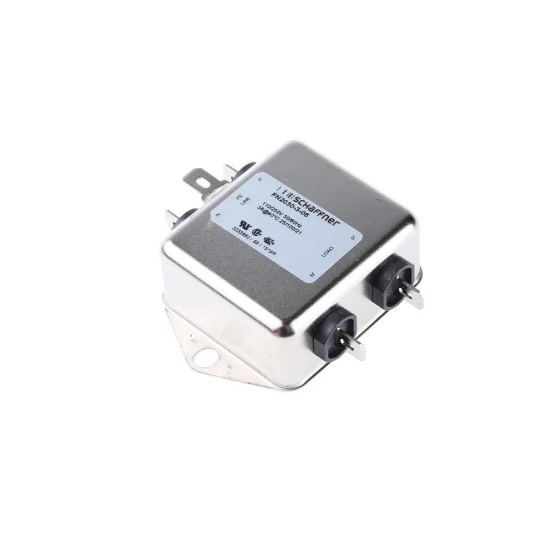 Schaffner Chassis Mount EMI Filter 3A 250V AC/DC 400Hz Fast-On 1 Phase FN2030
