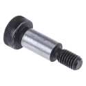 RS PRO Steel Shoulder Bolt M6x16mm, 12mm Shoulder Diameter, Hex Socket Drive, Plain Finish, Grade 12.9 292-293